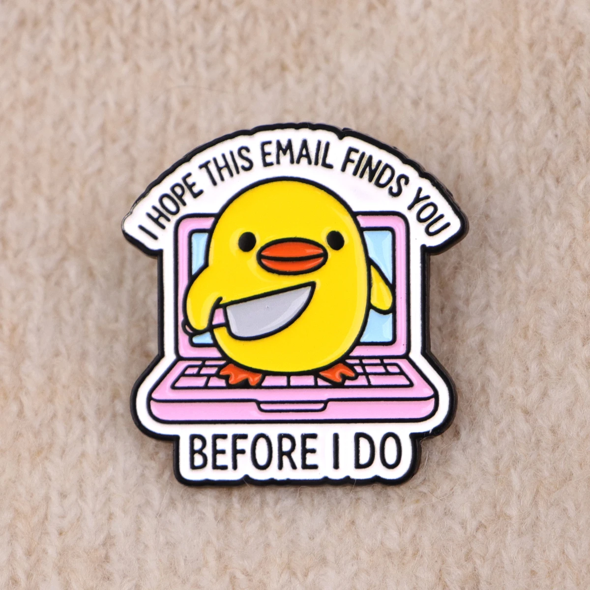 مضحك بطة يقتبس المينا دبابيس قبل أفعل دبابيس شارة التلبيب دبابيس لحقيبة الظهر الملابس الديكور هدايا مجوهرات الأزياء #5