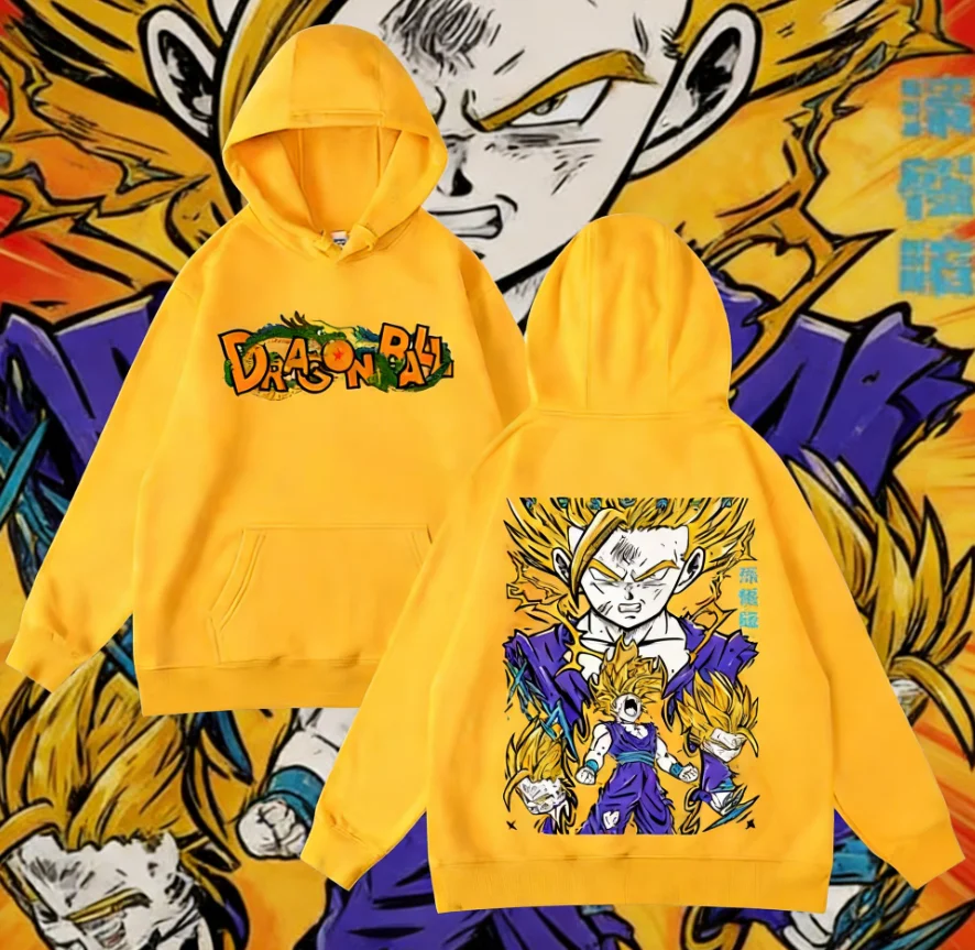 

Худи с принтом Dragon Ball Comics Co. (коллаборация), осень-зима 2026, новая свободная повседневная толстовка в стиле ретро, японский Харадзюку, унисекс.
