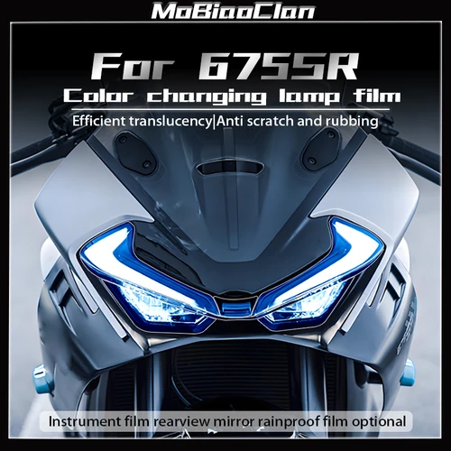 Para CFMOTO 675SR-R SR650 650 SR 650sr 2024 faros luces traseras panel de instrumentos película protectora antiarañazos pegatina