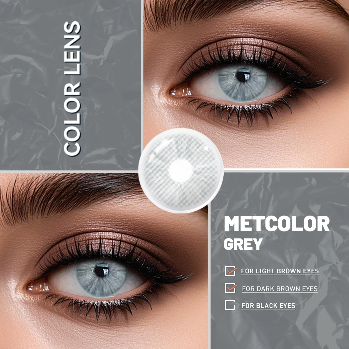 Visuashow 2 Stück Natürliche Farblinsen, Jährlich Tragbar, für Myopie mit Stärke, Weich und Bequem. Perfekt für modisches Make-up, Kosmetik und alltägliche Looks, die Ihre Schönheit unterstreichen – Detail 22