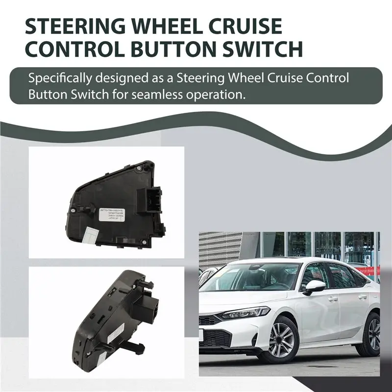 لهوندا سيفيك عجلة القيادة مثبت السرعة زر التبديل 36770-TBA-X610-M1 36770TBAX610M1 36770-TBA-X610 جزء السيارة #2