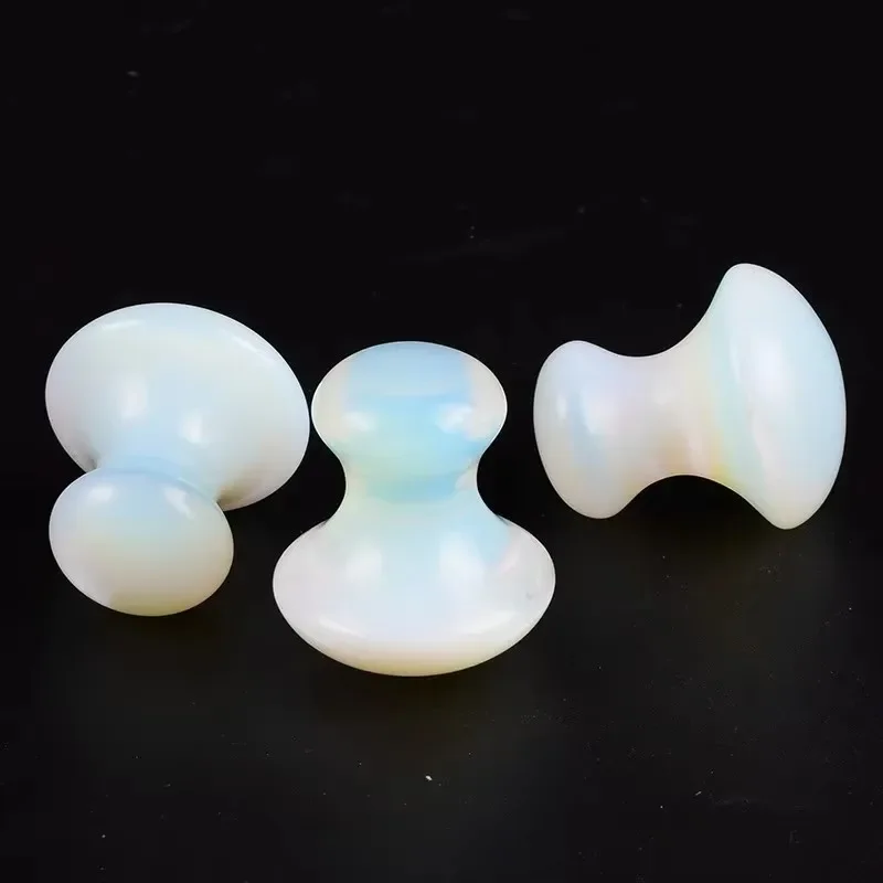 Opal Jade Mushroom Quartz Facial Massage Stone Gouache Scraper Face Massager Gua Sha Board Skin Care Tool