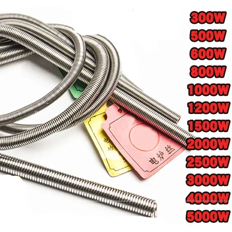1pc 300W-5000W FeCrAl Electric Heating Wire Resistance Wire Electric Furnace Wire Home Industry Supplies - Image 2