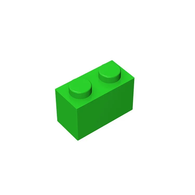 Gobricks GDS-532 Ziegel 1 x 2, ohne Bodenrohr, kompatibel mit Lego 3004 3065 35743, Kinder-DIY-Teilen