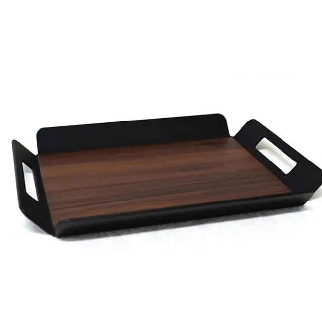 Wood non slip tray handle cafe tray tray stand 46cm