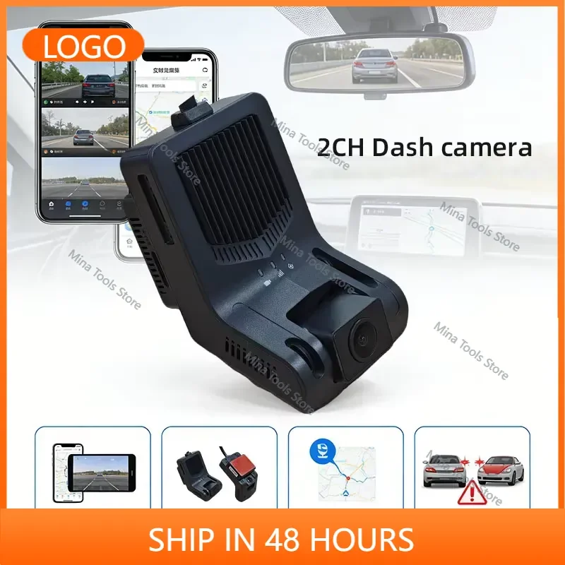 High-Quality 1080P Dashcam Car Camera DVR Dash Cam with AI ADAS DMS 4G Driving Recorder SOS Emergency