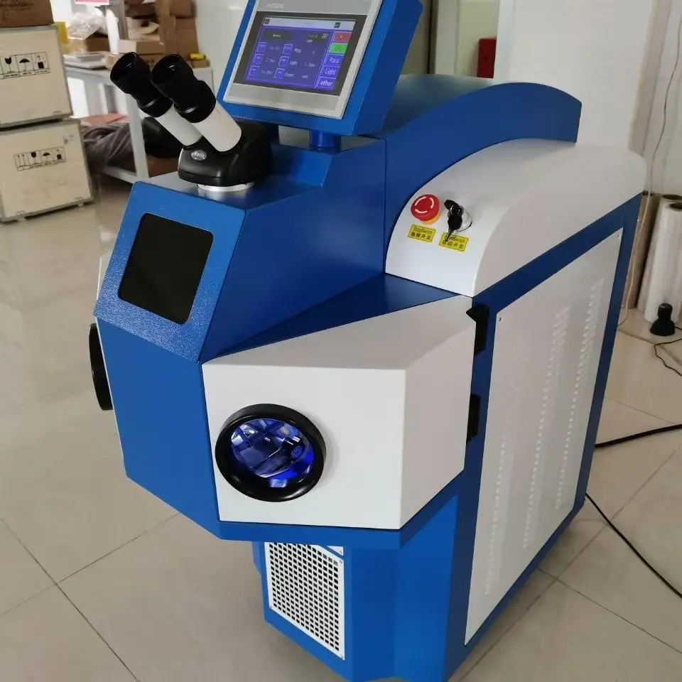 Gold And Silver Ring Necklace Watch Repair Metal Band Microscope Jewelry Laser Welding Machine