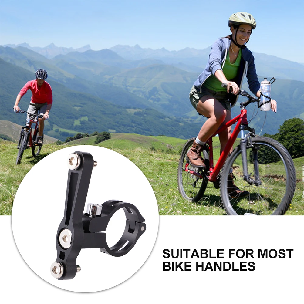 

Aluminum Alloy Bike Bottle Holder Shelf Clamp Conversion Buckle Durable Stable Water Rack Mounting Base Accessories