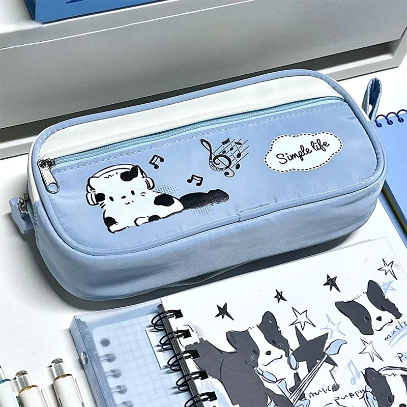 Capybara Pencil Case Girls Decompression Pen Pouch Cute Waterproof School Supplies Aesthetic Organizer Box Korean Stationery