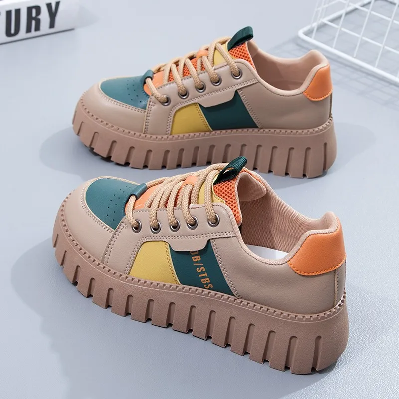 Women\'s Sneakers 2024 Spring Trend Platform Sports Running Shoes Tennis Female Vulcanized Shoes