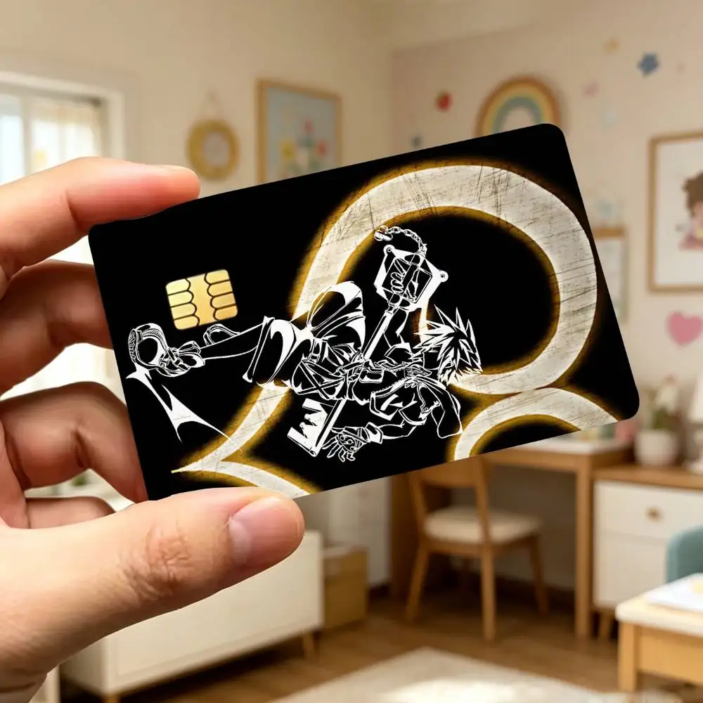K-Kingdoms Hearts-S G-Game Credit Card HD Stickers Game Card Decal Card Matte Film Skin Small Chip Waterproof Sticker