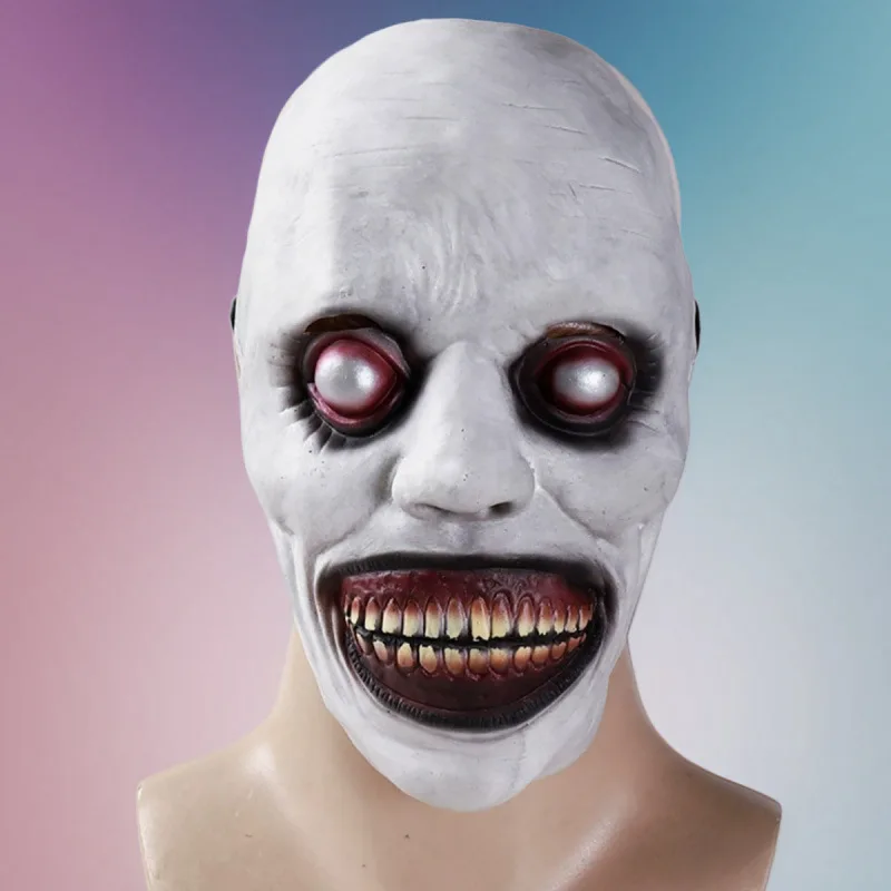 Maschera smiley in lattice con zanne di teschio di Halloween COS Party Dress Up Show Puntelli Maschera divertente di carnevale