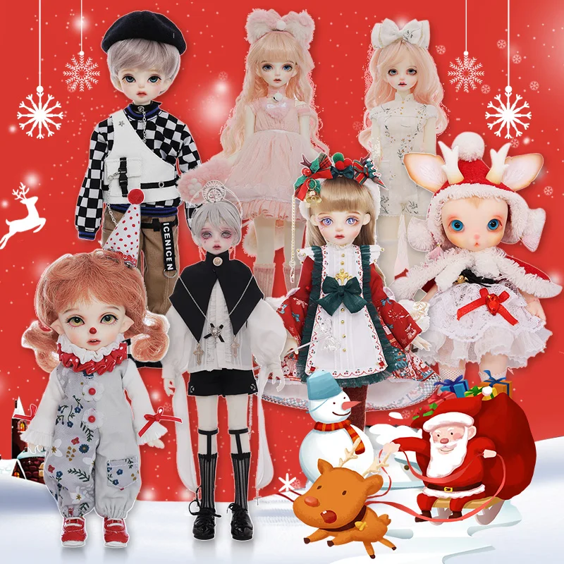 BJD Doll 1/6 1/4 Christmas Gift $69 $79 $99 Resin Toys Variety Of Doll Styles for Kids Gift For Children Girl Boy Dolls