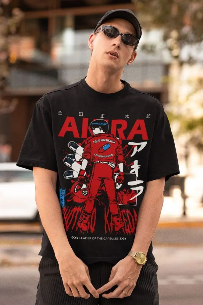 Akira T-shirt,Anime Shirt,Retro Neo Tokyo Manga Tetsuo Kaneda Shirt All Size