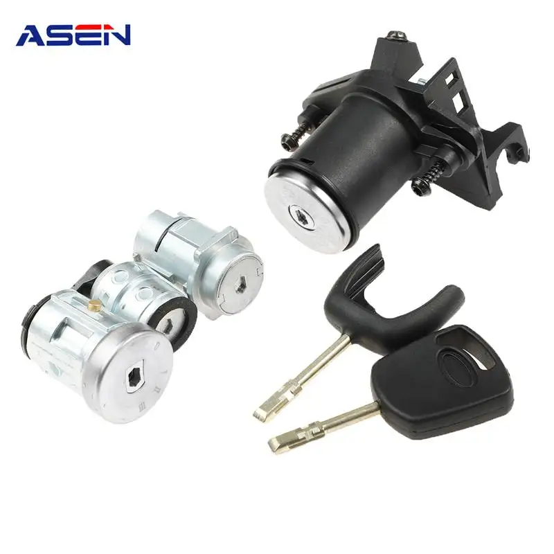 2S61A22050BM 1479660 COMPLETE SET IGNITION SWITCH LEFT RIGHT DOOR LOCK TRUNK LOCK FOR FORD FIESTA MK5 FUSION (CBK) 2003- AL084