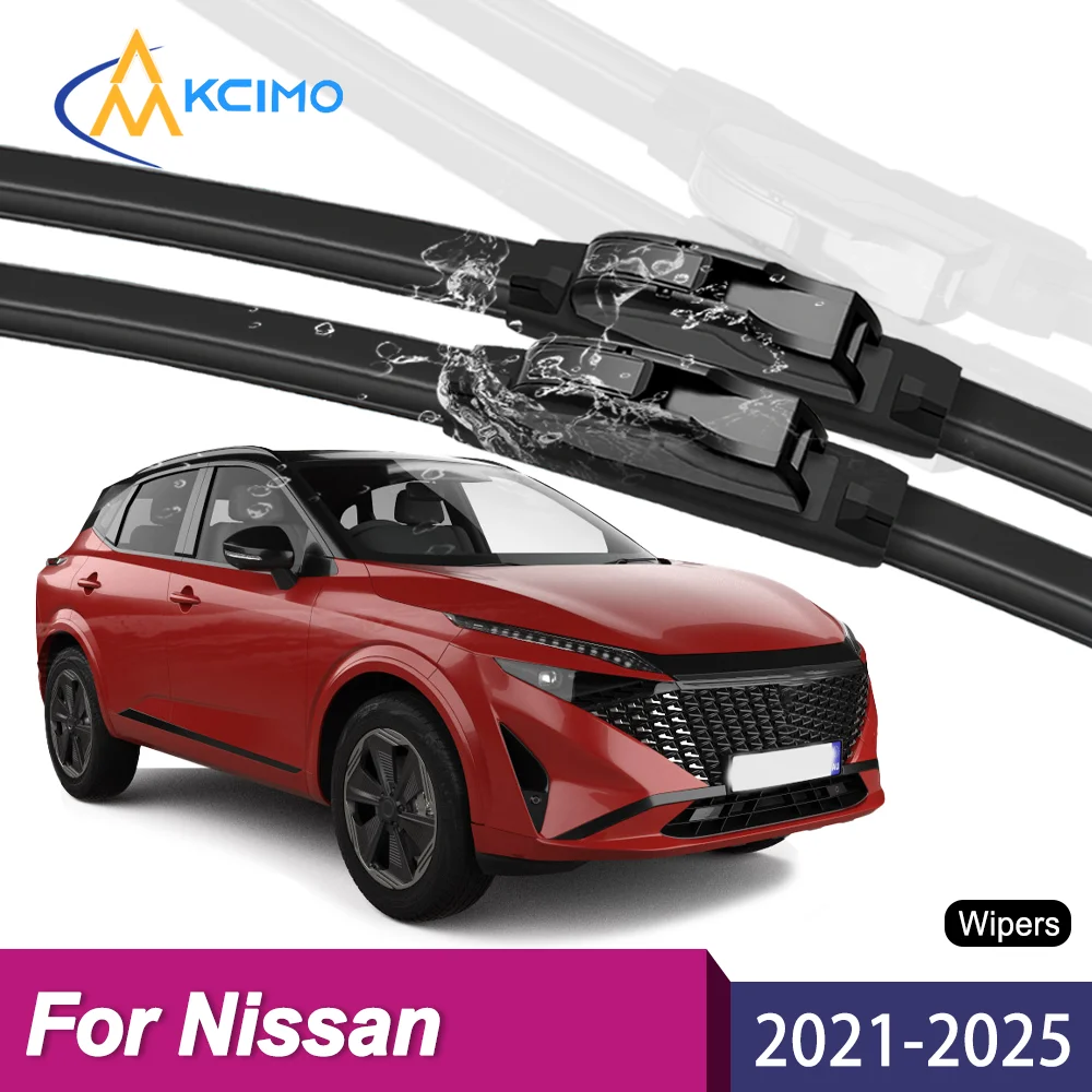 Upgrade Your Wiper System 2PCS Premium All-Season Blades For Nissan Qashqai J12 2021-2025 Long-Lasting Clear Vision Guaranteed