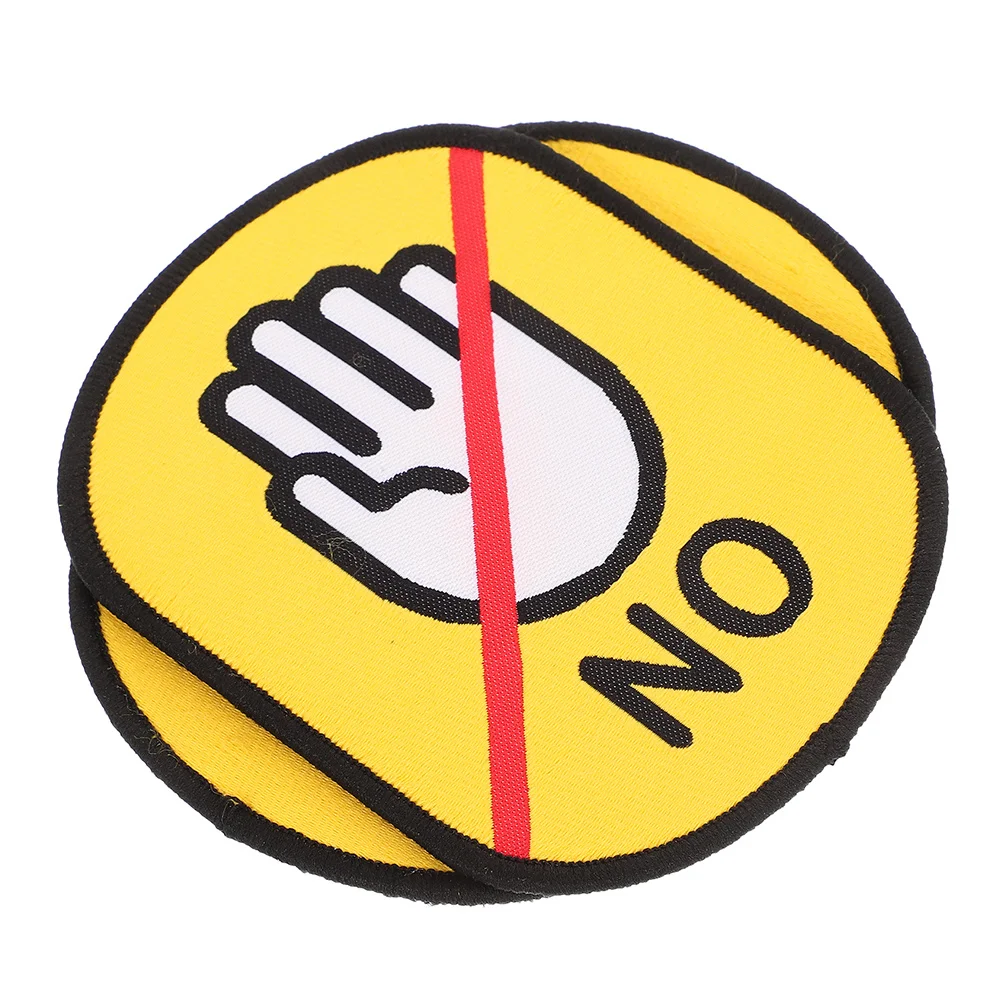 

2Pcs Pet Social Identification Tags Reusable Waterproof Dog Collar Stickers Safety Identification Do Not Touch