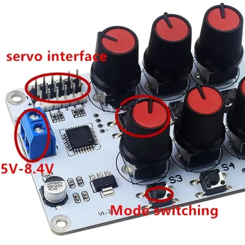 4/6/8 Ways Servo Controller PWN Driver Board For Arduino UNO Robotic Arm Wireless Control Motor Robot Car Compatible Ps2 Handle