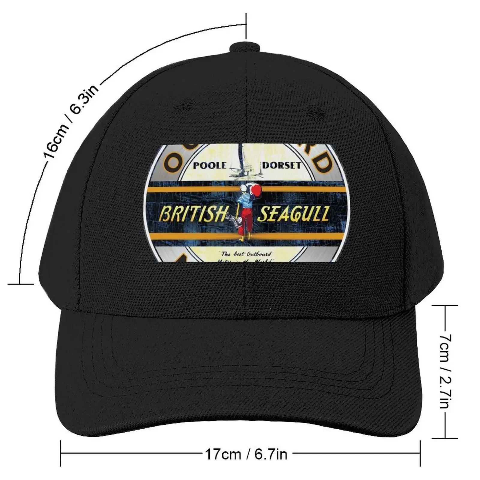 British Seagull Outboard motors UK Sticker Baseball Cap foam party Hat Dropshipping Golf Wear Men Women's