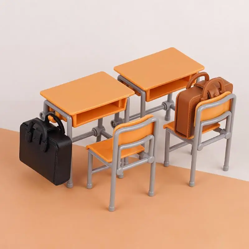 ドールハウスミニチュアアイテムドールハウス装飾教室ランドセルデスクモデル少年少女プレイルームロールプレイングゲーム