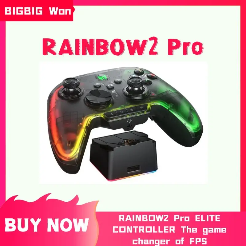 BIGBIG WON Rainbow2 Pro Elite Gaming Controller BT Wireless Connect Gamepad For PC/Nintendo Switch/ANDROID/IOS Mobile Phone