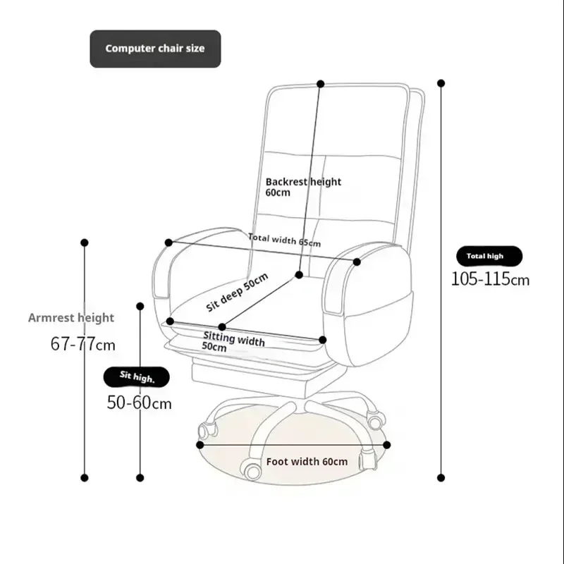 Ergonomiczny fotel biurowy Boss skórzany fotel wykonawczy Lounge obrotowy Cadeira De Escritorio fotel biurowy