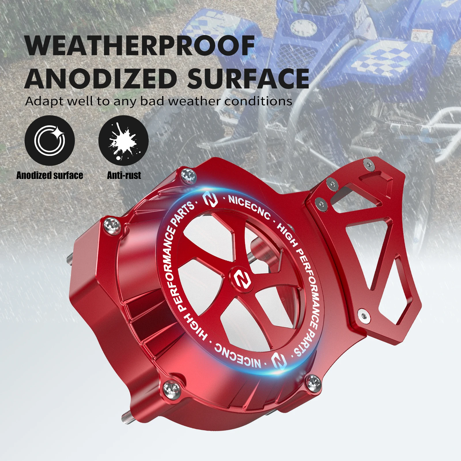 For Yamaha Blaster 200 YFS200 1988-2006 YFS200SE Engine Left Side Sprocket Cover Guard Protect Transparent Stator ATV Accessory