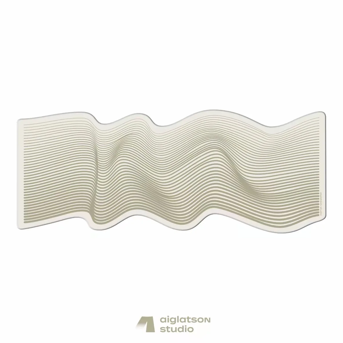 Black Snail Smooth Fine Fabric Table Mat, Special-shaped Mouse Pad.