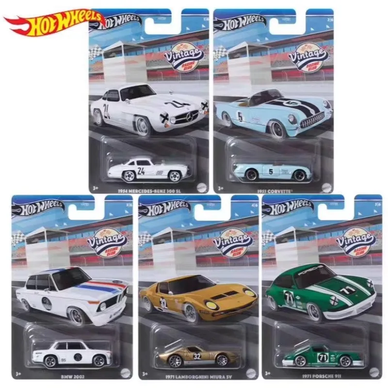 2024 New Hot Wheels  Vintage Racing Club Car Models Diecasts & Toy Vehicles 1/64 Mini Toy Car Model Gifts Ford 1:64