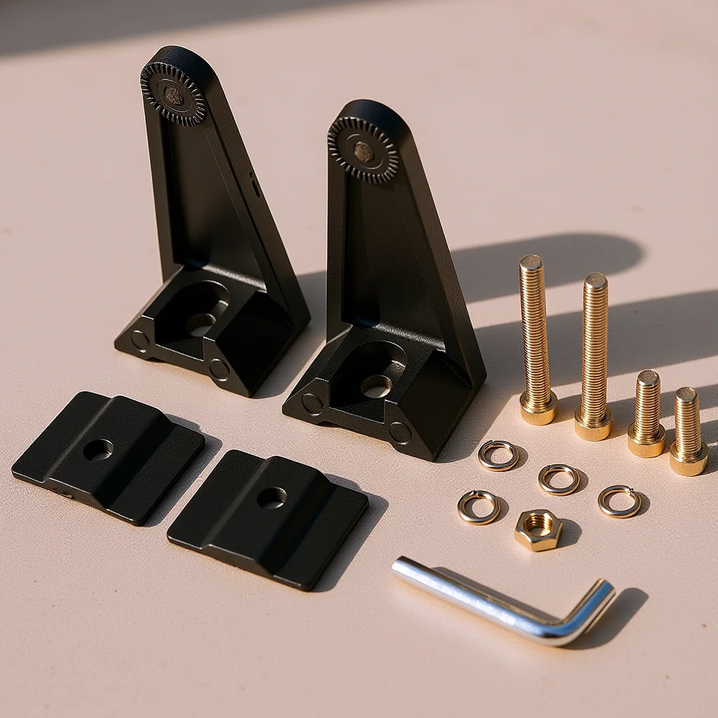 

Universal LED Light Bar Side Mounting Bracket Rubber Pad Kit for Truck Work Light Bar Bracket Improved Airflow Heat Dissipation