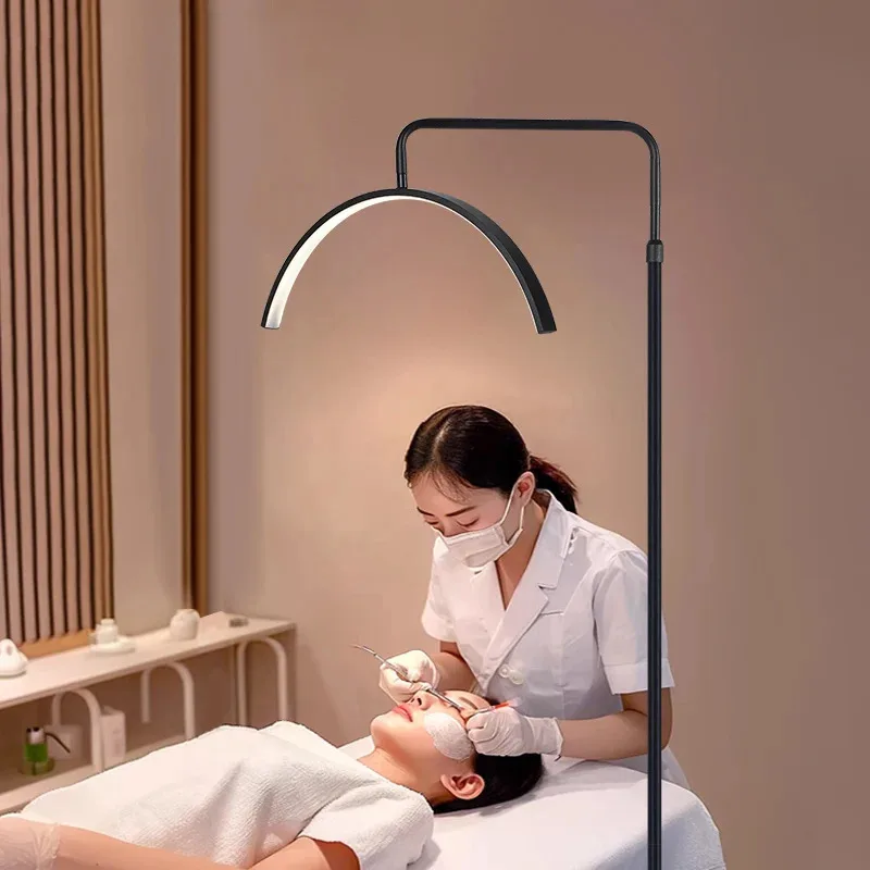 

Adjustable Height Cold White LED Floor Lamp with Shadowless Eye Protection for Beauty Salons and Manicure