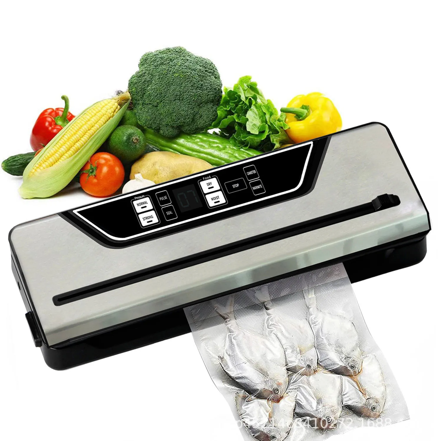 

Manufacturer vacuum sealing household vacuum food packaging fresh-keeping machine small wet and dry vacuum sealing machine