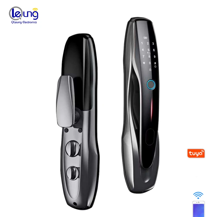 S916 Wifi Lock Biometric Fingerprint Smart Tuya Door Lock Digital Smart Passcode Card Zinc Alloy Door Lock