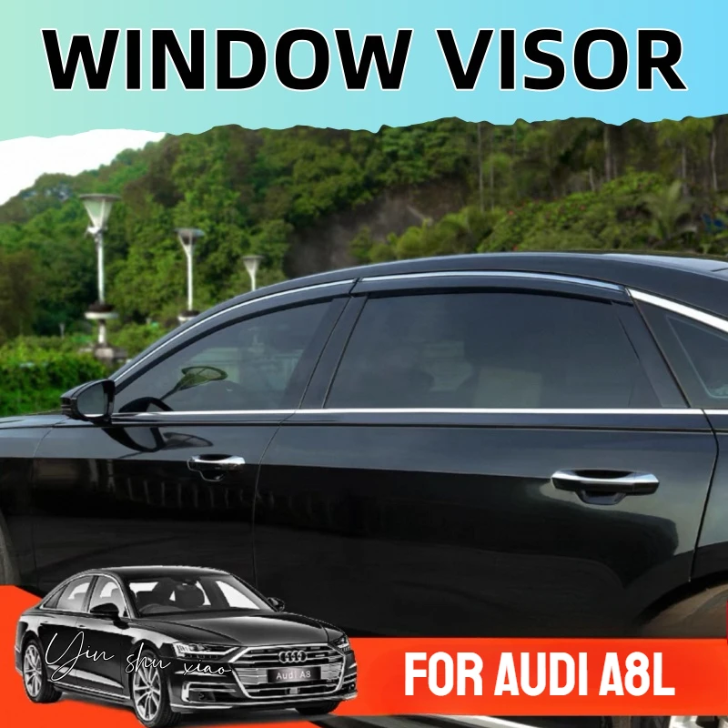 

Fit For AUDI A8L D4 2010-2017 D5 2018- 2022 Window Visor Awnings Shelters Rain Mirror Eyebrow Wind Deflector / Not Fit A8 Model