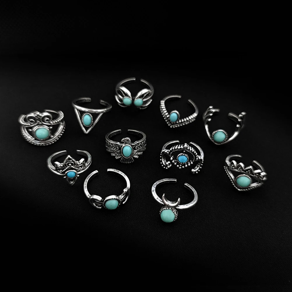

1Set 62pcs Delicate Retro Finger Vintage Alloy Chic Finger
