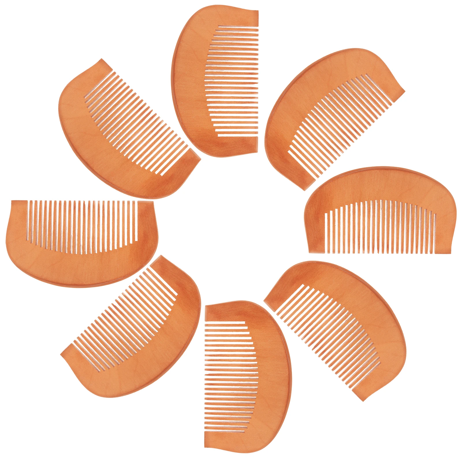 

8 шт. деревянная расческа антистатическая маленькая портативная расческа с мелкими зубьями для укладки волос для женщин расчески для женщин деревянная расческа для укладки