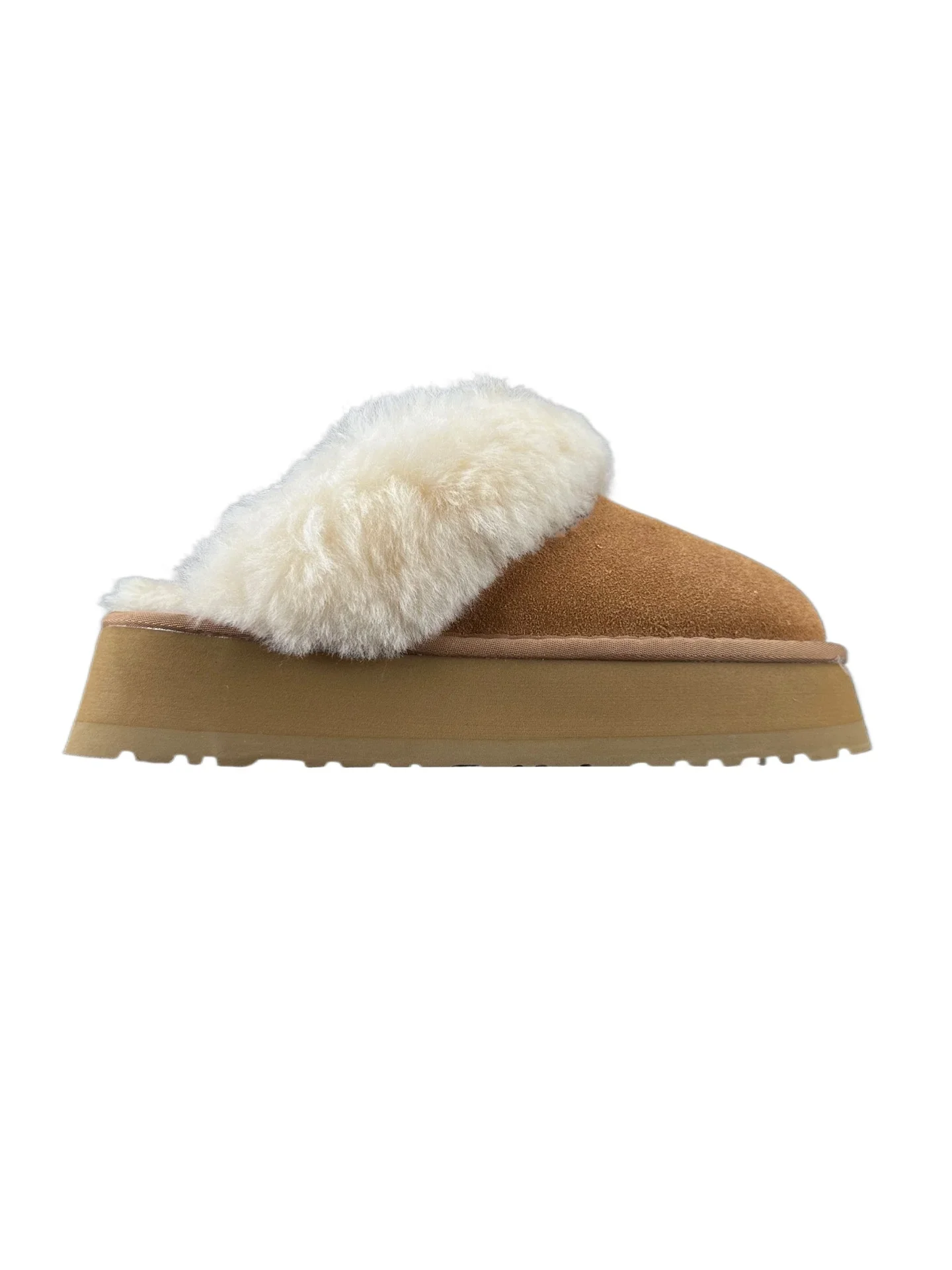 NEW Women's Thick-soled Boots Real Sheepskin Wool Warmer Ladies Heightening Shoes Platform Winter Snow Boots 04-53 seziS uggS