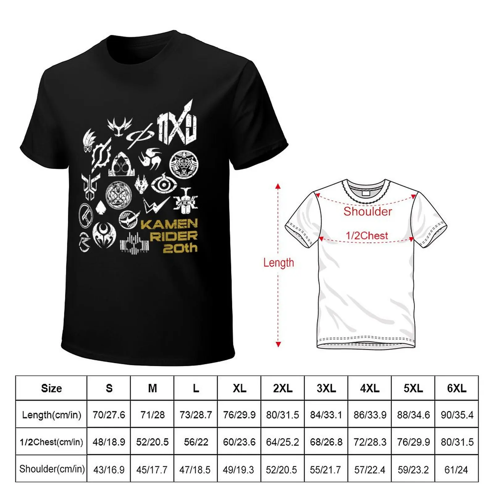 Kamen Rider T-Shirt Fashion Simple Casual Tee Shirt