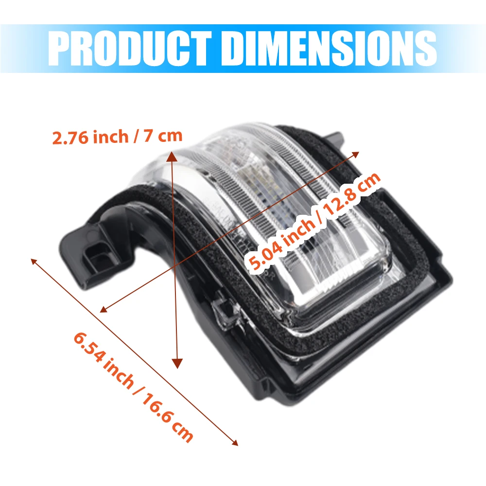 1pc Car Side Mirror Turn Signal Light FL34-13B382-CA FL34-13B382-CC FL34-13B381-CA For Ford F-150 F-250 F-350 F-450 2017-2024