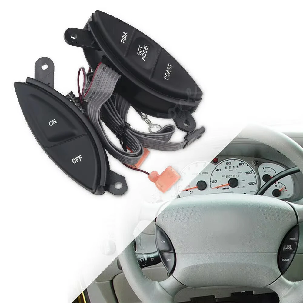 

F87Z-9C888-BB For Ford Explorer Sport Trac Ranger F150 1998 1999 2000 2001 2002 2003 Steering Wheel Cruise Control Switch Button
