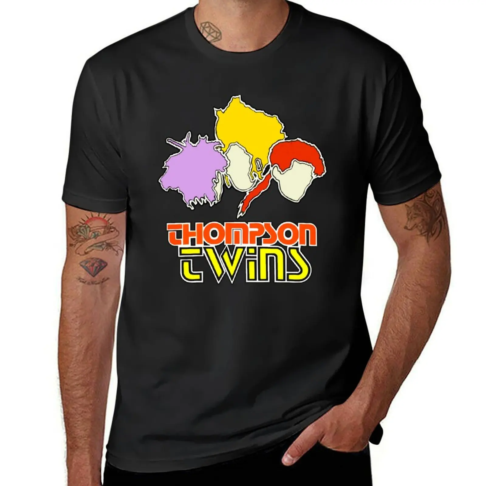 

1985 Thompson Twins T-Shirt customs valentines boutique clothes custom shirt plain black t shirts men
