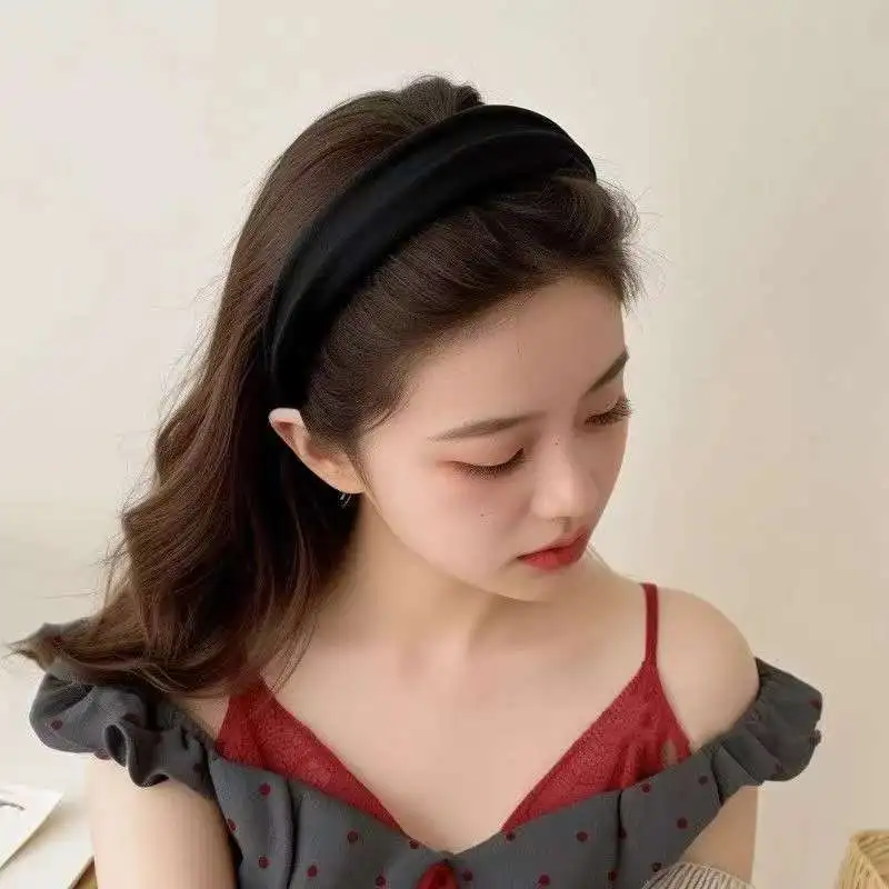 

Maillard Satin High Skull Headband For Women 2025 New High J-Sense Pressure Hair Headwear Versatile Headband Hairpin For Women