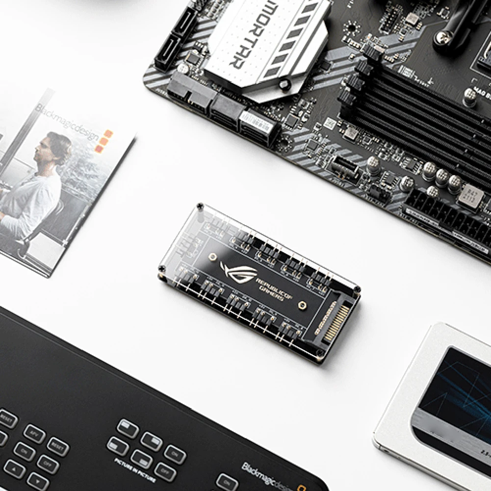 RGB مروحة محور ARGB كابل الفاصل مهايئ توزيع ملحقات سطح المكتب الكمبيوتر 10 في 1