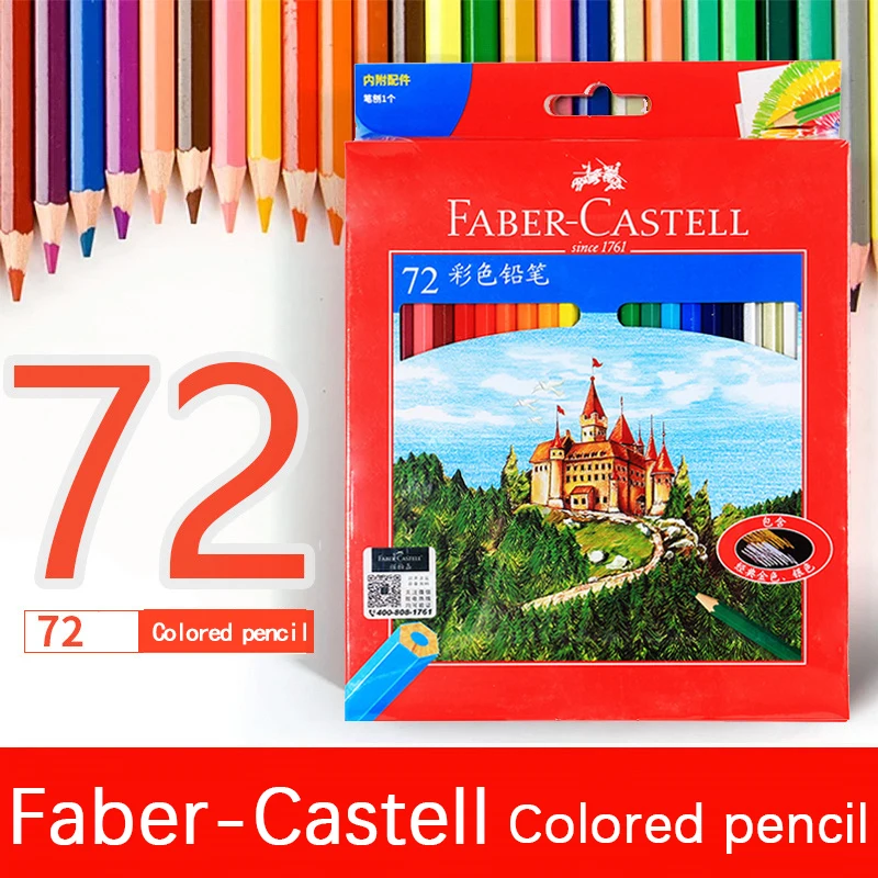 Faber Castell Oil Colored Pencils Professional Premier Lapis De Cor 36 48 72 Colour Sketch Pencil Colouring Drawing Art Set