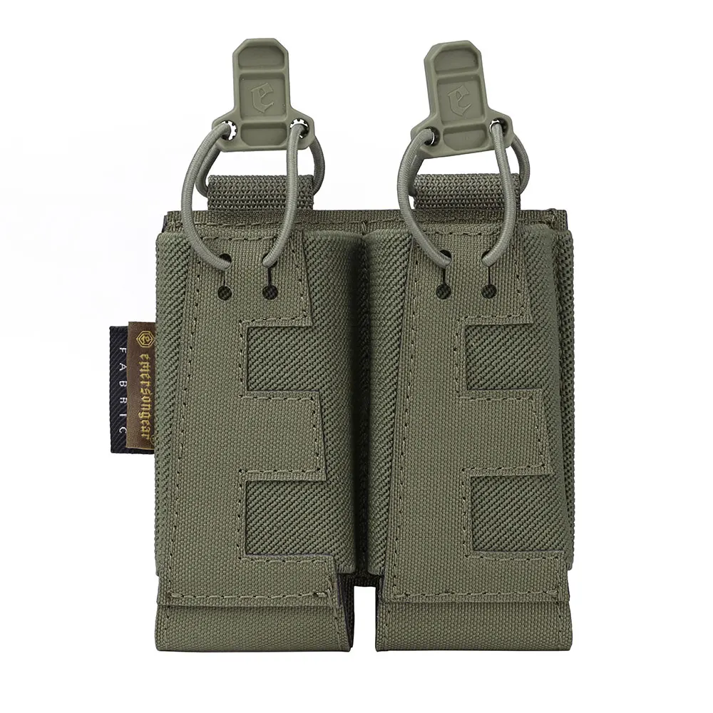 Emersongear V-Edge Double Pistol Magazine Pouch Tactical Lightweight Mag Bag Quick Draw Case Hunting Sport Training Nylon EM9723