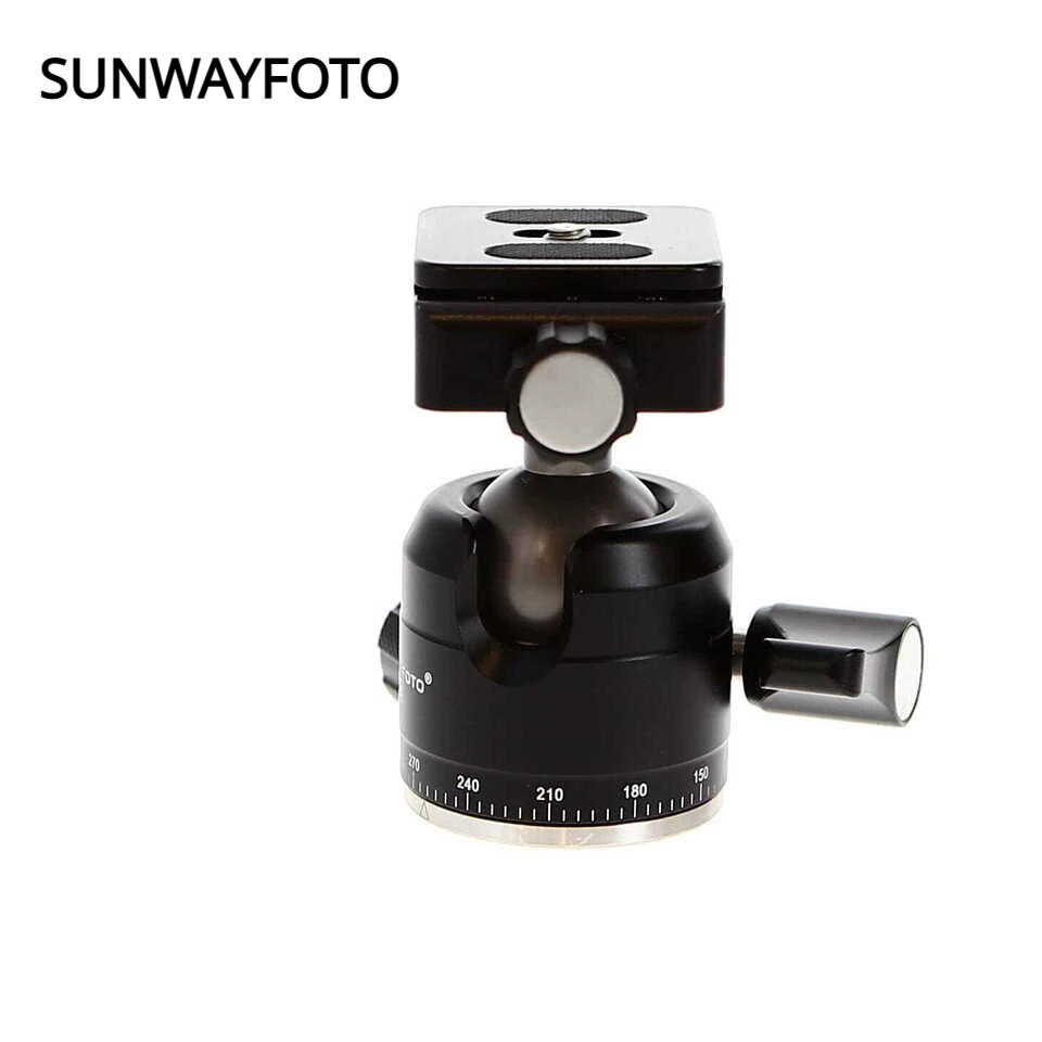 

SunwayFoto XB-28 Superior Low-Profile Palm-Size Ballhead with Screw-Knob Clamp and PT-37 Universal Quick Release Plate