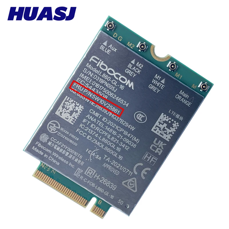 Imagem -03 - Módulo de Xmm 7560r Mais 4g Lte L860-gl16 Fru 5w10v25861 5w10v25839 Thinkpad L13 Gen3 L14 Gen3 L15 Gen3 Z13