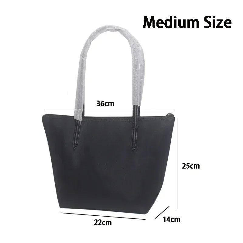 With LOGO Crocodile Handbag Tote Purse Women's Large Capacity Shoulder Bags Female Dumpling Bag Waterproof Mommy Shopping Bag