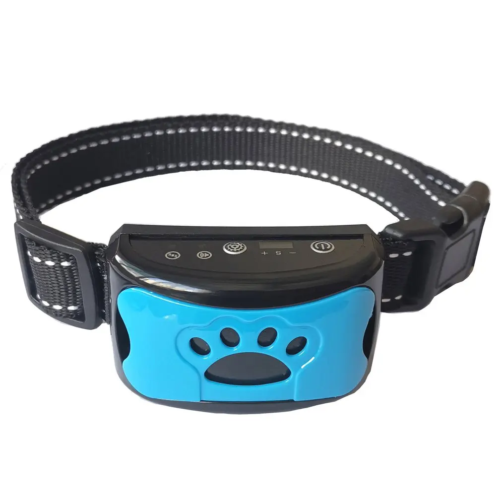 Pet Dog Anti Barking Device USB Electric Ultrasonic Dogs Training Collar Dog Stop Barking Vibration Anti Bark Collar