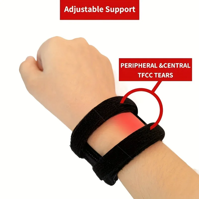 Adjustable TFCC Wrist Brace Support Ulnar Sided Wrist Compression Strap Sport Wrist Band for Pain Relief for Gym Fitness Daily